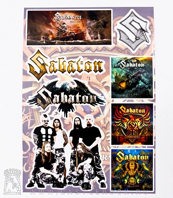 набор наклеек sabaton 02 (стикерпак)
