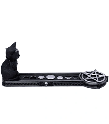 подставка под благовония кот вампир крылатый и пентаграмма