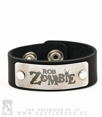 браслет кожаный rob zombie (широкий)