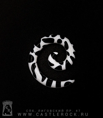 Растяжка Акрил Спираль Зебра (полосы и пятна) 5 мм