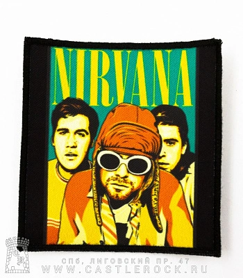 нашивка nirvana (группа, kurt в очках)