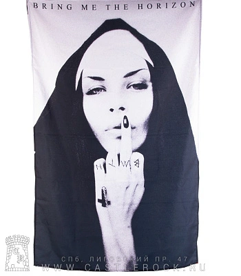 постер тканевый bring me the horizon (монахиня)