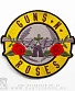 нашивка guns'n'roses (лого, желтая, вышивка)