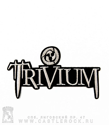 нашивка термо trivium (средняя, вышивка)