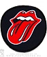 нашивка rolling stones (лого, круглая)