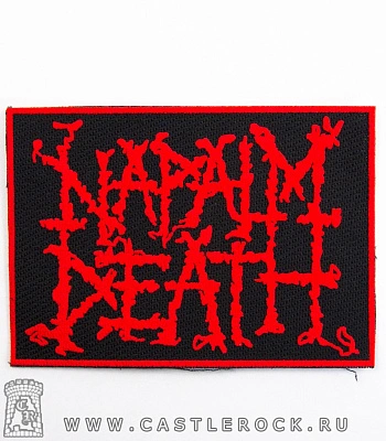 нашивка napalm death (лого красное)