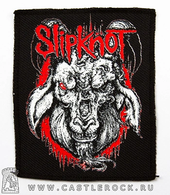 нашивка slipknot (козел, принт светлый)