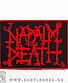 нашивка napalm death (лого красное)