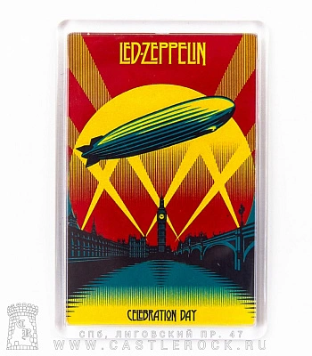 магнит прямоугольный led zeppelin "celebration day"