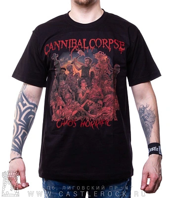 футболка cannibal corpse "chaos horrific"