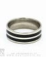 кольцо стальное полосы черные (две, широкое)