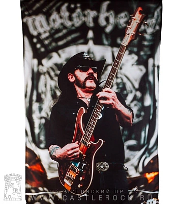 постер тканевый motorhead lemmy (в очках)