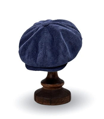 кепка восьмиклинка classic velveteen (синяя)