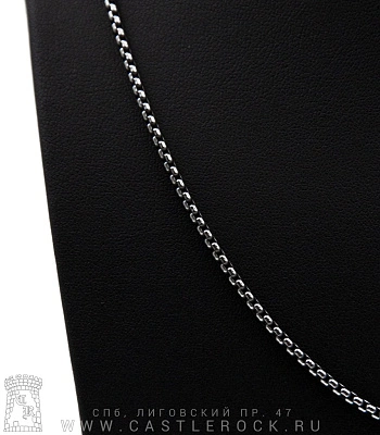 цепь стальная плетение венецианское (звенья затемненные, 2 мм)