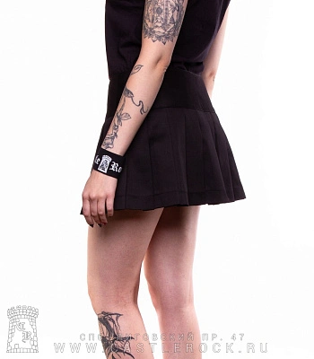 юбка в складку черная