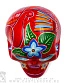 статуэтка череп расписной santa muerte (красный)