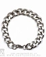 браслет стальной цепь панцирная ребристая (звенья усеченные, 13 мм)