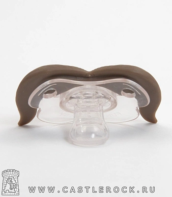 соска-пустышка усы длинные (коричневая)