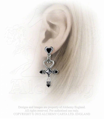 серьги alchemy gothic (алхимия готик) e354 amourankh
