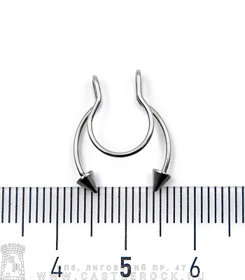 Обманка для септума Сталь с Шипами