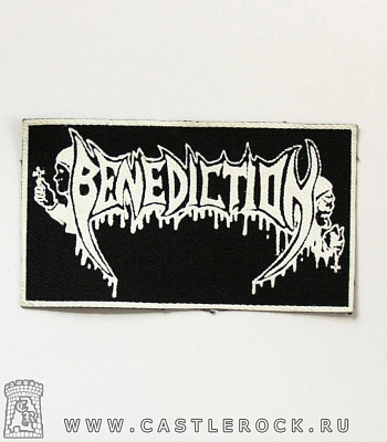 нашивка benediction (лого белое)