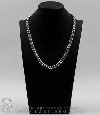 цепь стальная панцирная (звенья усеченные, округлые, 8 мм)