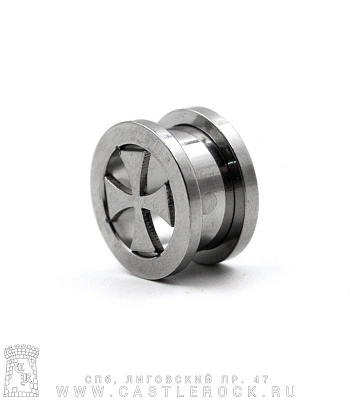 Плаг Сталь Крест Железный 14 мм