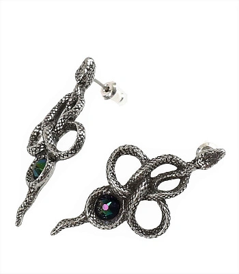 серьги alchemy gothic (алхимия готик) e441 tercia serpent