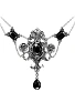 подвес alchemy gothic (алхимия готик) p503b queen of the night (камни черные)