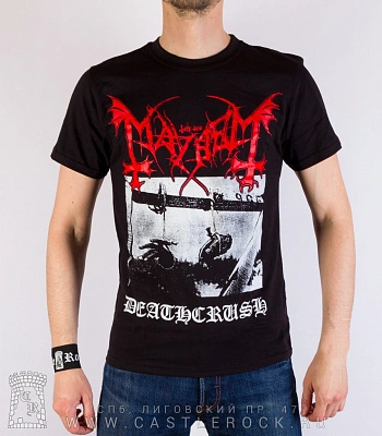 футболка mayhem "deathcrush" (принт большой)