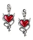 серьги alchemy gothic (алхимия готик) ulfe22 devil heart