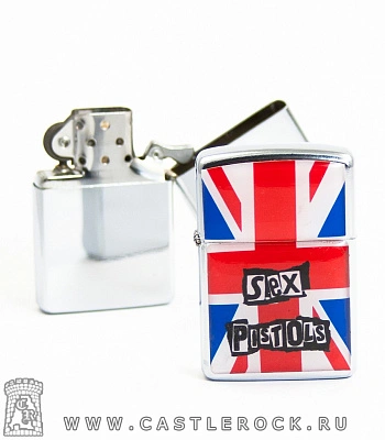 зажигалка цветная sex pistols (флаг)