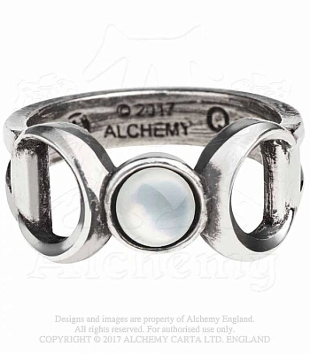 кольцо alchemy gothic (алхимия готик) r219 triple goddess