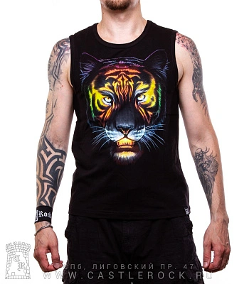 майка тигр космический (светится)