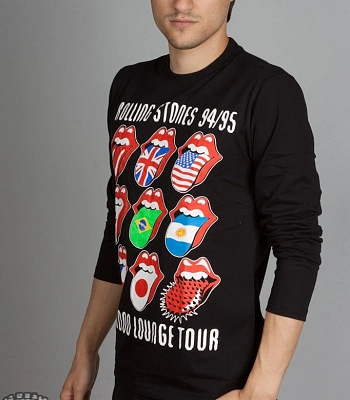 футболка rolling stones "94/95 voodoo lounge tour" д/р