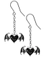 серьги alchemy gothic (алхимия готик) e443 blacksoul