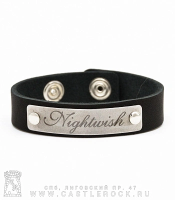 браслет кожаный nightwish