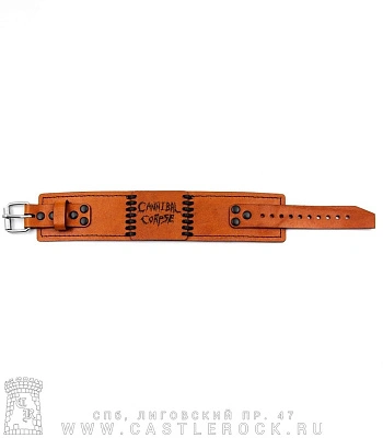браслет кожаный с гравировкой cannibal corpse