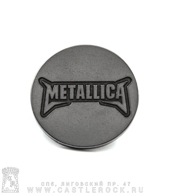 значок цанга рельефный metallica (лого)
