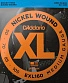 струны d'addario никелированные для бас-гитары exl160