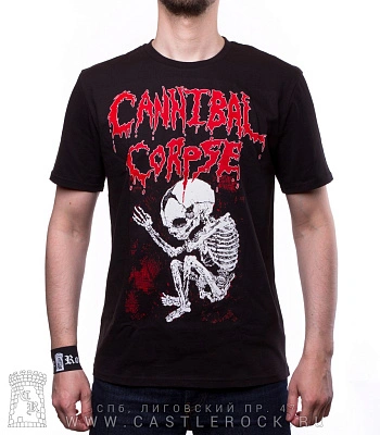 футболка cannibal corpse (скелетик)
