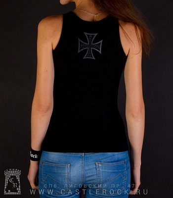 майка addiction скелет с револьверами