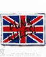 нашивка punk rules! (флаг великобритании, вышивка)