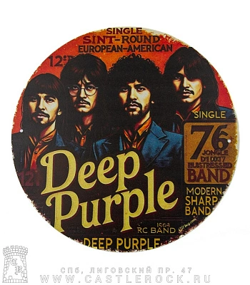 табличка deep purple (круглая)