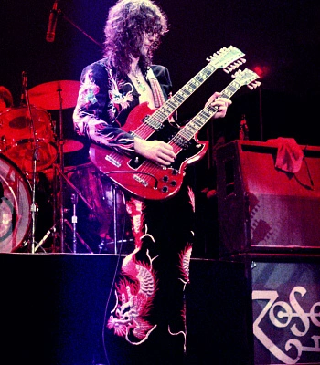 постер тканевый led zeppelin jimmy page