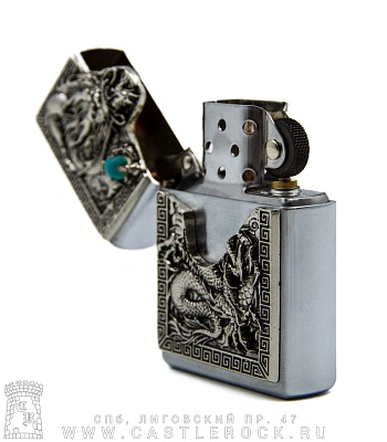 зажигалка фирменная дракон китайский с шаром