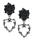 серьги alchemy gothic (алхимия готик) e365 wounded love