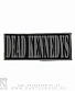 нашивка dead kennedys (надпись серая)
