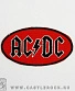 нашивка ac/dc (лого, овальная, вышивка)