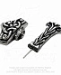 серьга alchemy gothic (алхимия готик) e368 thunderstick